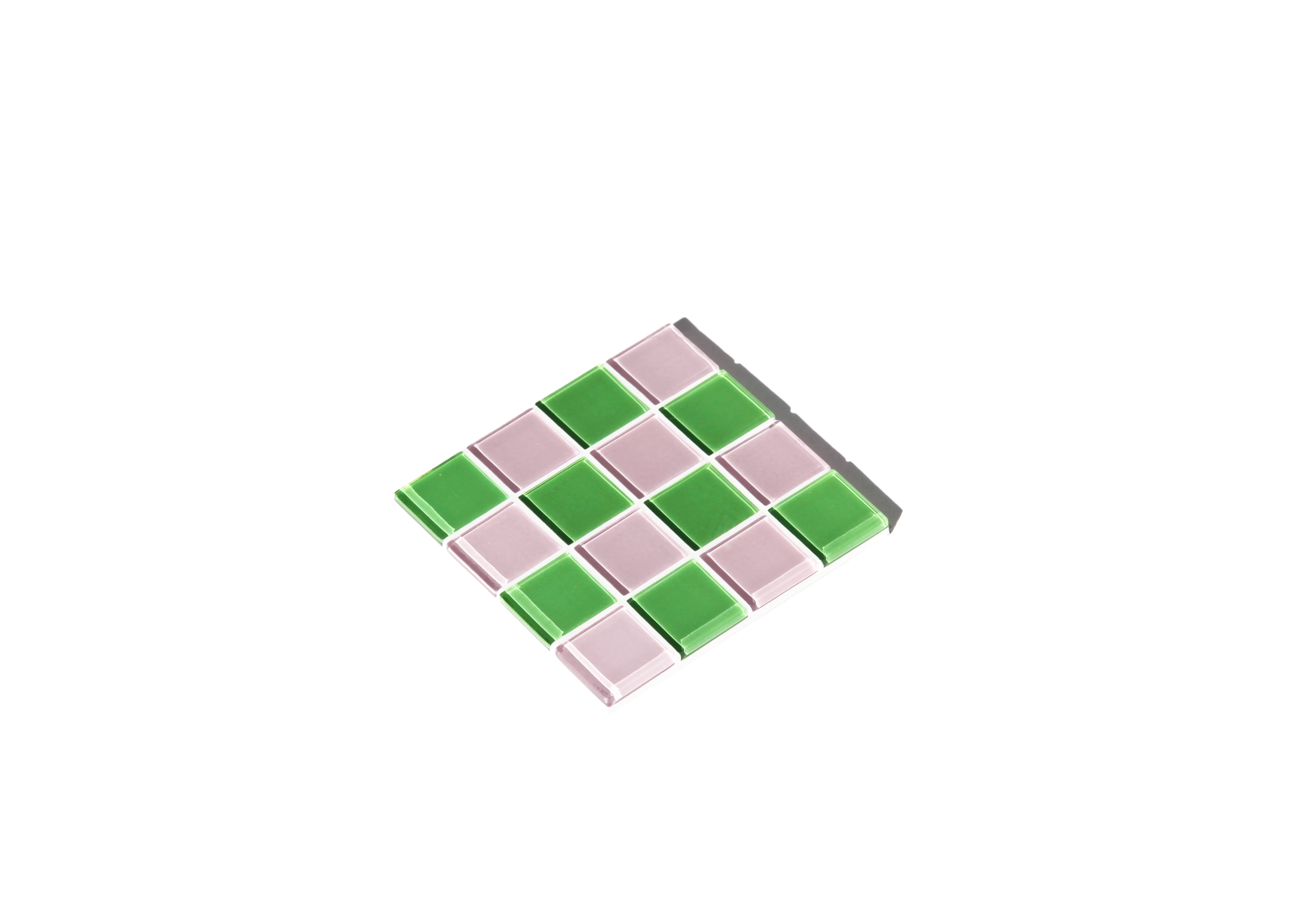 coaster - green x pink