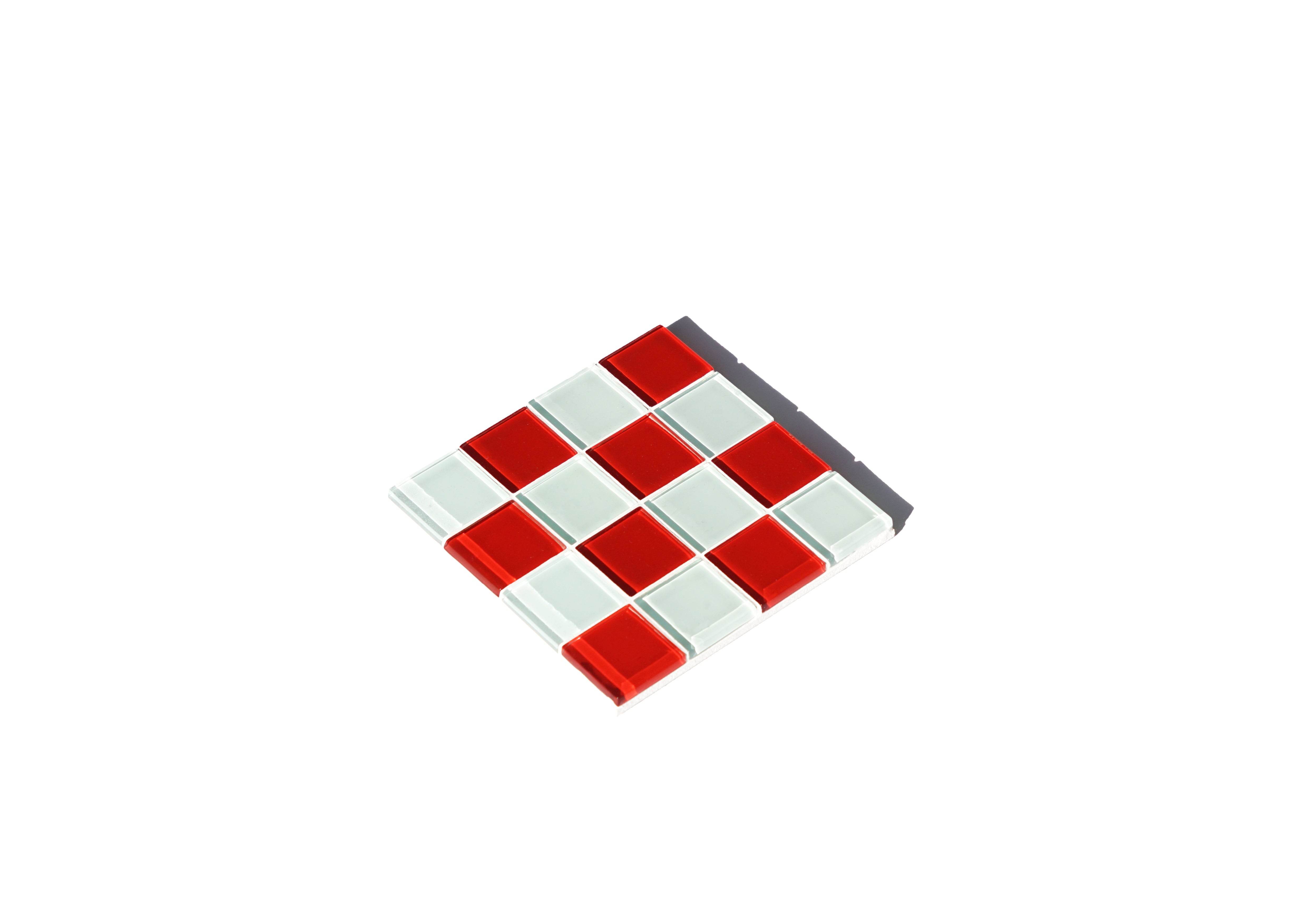 coaster - white x red